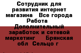 Сотрудник для развития интернет-магазина - Все города Работа » Дополнительный заработок и сетевой маркетинг   . Брянская обл.,Сельцо г.